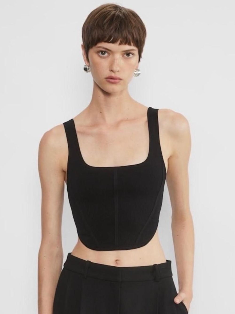 Aritzia Babaton Sculpt Knit Bustier Tank XS